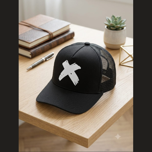 Black Trucker Cap